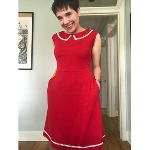 ModCloth Author Outings dress in Rouge